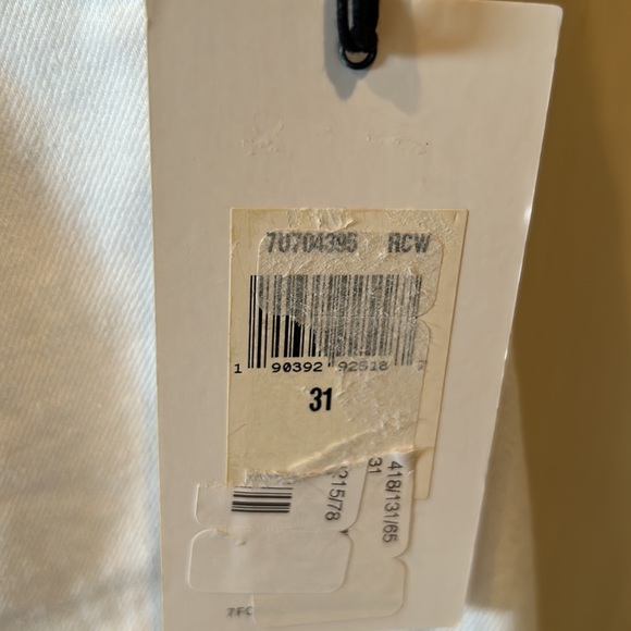 NWT 7 FAM high waist Monroe white shorts cut off denim - Picture 8 of 15